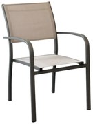 TORRES - poltrona con struttura in alluminio verniciato bianco, antracite, taupe o tortora