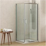Kamalu - Box doccia basso 80x80 angolare altezza 170cm K410