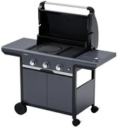 Barbecue a Gas Campingaz 3 Fuochi Select 3 EXS Griglia Piastra In Ghisa Fornello