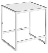Sgabello bagno 40x35 Cromo Bianco The Grid 768000616001265 Cosmic