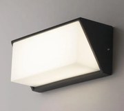 Applique led luxon antracite in alluminio 12w 1550lm cct ip54 11x25...