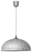 Lampadario su filo CIRCLE 1xE27/15W/230V grigio