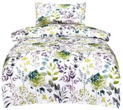 Biancheria da letto bianca in raso di cotone per letto singolo 140x200 cm Savoy – My House