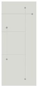 Pannello per porta d'ingresso P326 pellicolato pvc bianco L 92  x H 210.5 cm, Sp 6 mm apertura sinistra