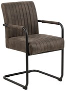 Sedie da pranzo grigio scuro in set di 2 Adele - Actona