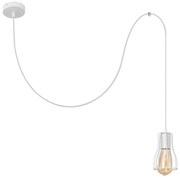 Lampadario a sospensione con filo TUBE LONG 1xE27/15W/230V bianco