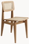 Sedia in legno di quercia con intreccio viennese C-Chair