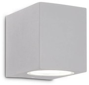 Applique Da Parete Contemporaneo Up Alluminio Grigio 1 Luce G9 15W Ip44