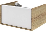 Mobile da bagno sotto lavabo SENSEA Neo laccato lucido L 60 x H 32 x P 48 cm 1 cassetto, lavabo non incluso