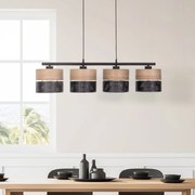 Lampada a sospensione Nicol TK Lighting, dimmerabile, Legno chiaro, Soggiorno / Sala da pranzo, Moderno, Lampada a sospensione