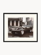 Foto incorniciata fatta a mano Steve McQueen in His Jaguar