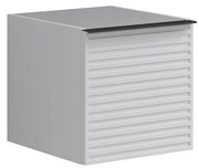 Struttura semi colonna da bagno Pixel 1 anta laccato opaco bianco L 40 x H 40 x P 45.5 cm