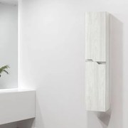 Colonna da bagno sospesa moderno BORA a 2 ante LARICE BIANCO