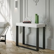 Consolle allungabile a 196 cm ELETTRA SMALL Bianco Frassino