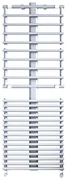 Scaldasalviette ad acqua calda IRSAP GET UP bianco  interasse 500 mm, L 55 x H 107.6 cm