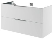 Mobile da bagno sotto lavabo Neo bianco laccato L 120 x H 64 x P 48 cm 2 cassetti, lavabo non incluso