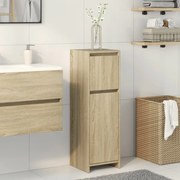 Mobile Da Bagno Rovere Sonoma 30x30x95 Cm İn Legno Multistrato /
