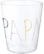 Bicchiere acqua papà in vetro borosilicato, da 380 ml