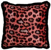 Cuscino Arancio Leopardo 45 x 45 cm