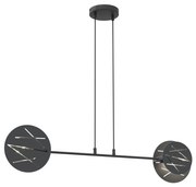 Lampadario a sospensione con filo XOTIC 2xE27/15W/230V nero