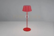 Suarez lampada da tavolo ricaricabile metallo rosso regolazione int...