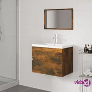 Mobile da bagno Rokia in legno massello di teak con lavabo da