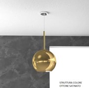 Sosp. ottone sat. 1 luce grande oro 1155os-sg-or