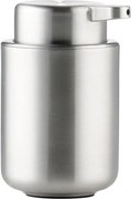 Dispenser per sapone color argento opaco in acciaio inox 250 ml Ume Steel – Zone