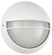 Plafoniera da Esterno E27 Bianca IP54 Ø258mm mod. Palpebra Colore Bianco