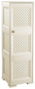 Armadio alto Omnimodus in polipropilene, beige L 40 x H 125 x P 47 cm, 1 anta, adatto per interno/esterno