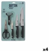 Set da Cucina Quttin Nero Nero 5 Pezzi (4 Unità)