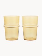 Bicchieri acqua in vetro soffiato Boya 2 pz