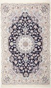 Nain Tappeto persiano 250x150 Blu (Iran) Annodato A Mano