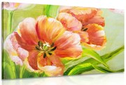 Quadro su tela – Tulipani rossi in stile vintage