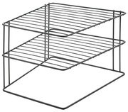 Ripiano aggiuntivo nero in acciaio inox 25x25 cm Palio – Metaltex