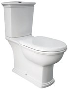 WC monoblocco washington, sedile incluso P 70.5 x L 36 x H 40 cm bianco