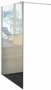 Walk-in wens L 140 x H 200 cm, vetro 6 mm vetro senza finitura / trasparente bianco