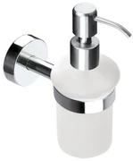Kamalu - dispenser dosatore sapone bagno in acciaio e vetro linea  monde-m110