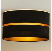 Duolla - Plafoniera DUO 1xE27/40W/230V diametro 40 cm nero/oro