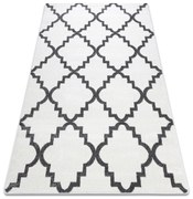 Tappeto SKETCH - F343 crema / grigio marocco trifoglio trellis - PRODOTTO DI SECONDO GRADO