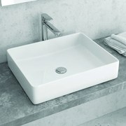 Kamalu - lavabo appoggio 51cm design moderno ceramica slim litos-0002