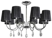 Lampadario su palo SORENTO 8xE14/40W/230V nero