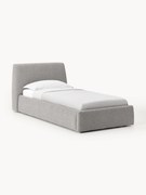 Letto singolo in bouclé con contenitore Cloud