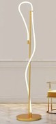 Noemi-p o lampada da terra led ottone spazzolato 36w dimmerabile di...