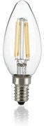 10 Lampadine Led Oliva E14 4 Watt 3000K Dimmerabile 400 Lm Trasparente