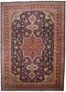 Tabriz Tappeto 650x470 Rosa (Iran) Annodato A Mano