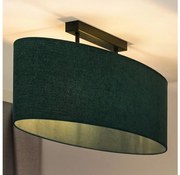 Duolla - Lampadario a plafone OVAL 2xE27/15W/230V verde