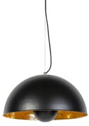 Lampada a sospensione in oro industriale nero 50 cm - MAGNA Eglip