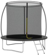 Set Trampolino con Rete di Sicurezza Rotondo di diverse dimensioni e capacità, Set Trampolino Rotondo 244x55 cm 100 kg