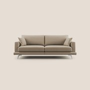 Dorian divano moderno in tessuto morbido antimacchia T05 beige